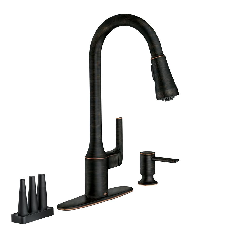 MOEN Milton SingleHandle PullDown Sprayer Kitchen Faucet with Reflex