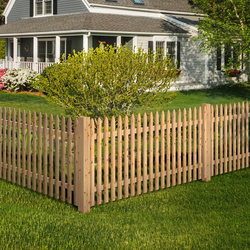 4 Ft X 8 Cedar Ed Moulded Stockade Fence Panel 405800 Ed Moulded Stockade Fence Panel
