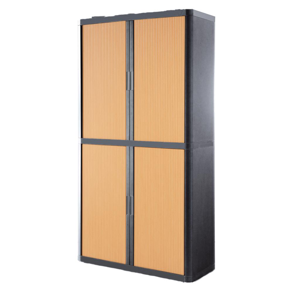 paperflow easyoffice 80 in. tall with 4-shelves storage