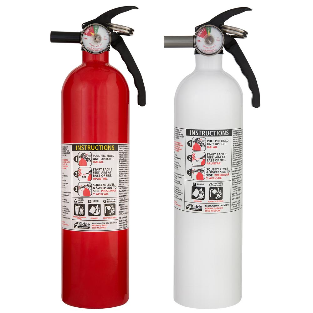 Kidde 1A10BC Recreation and 10BC Kitchen Fire Extinguisher (2Pack