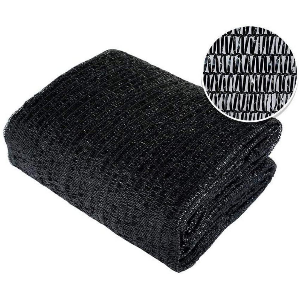 Shatex 90/% Shade Fabric Sun Shade Cloth with Grommets for Pergola Cover Canopy 6 x 10 Black
