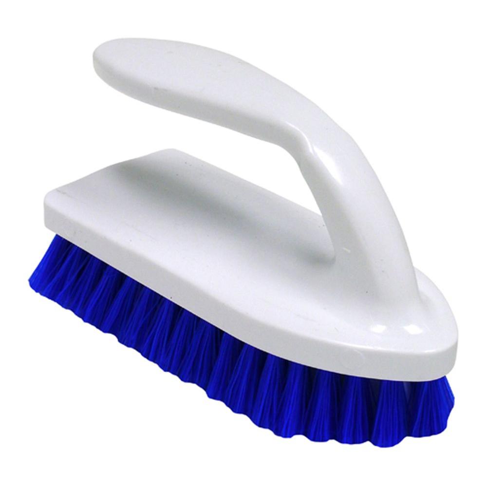 Quickie Original Iron Handle Curved Plastic Scrub Brush202ZQK The