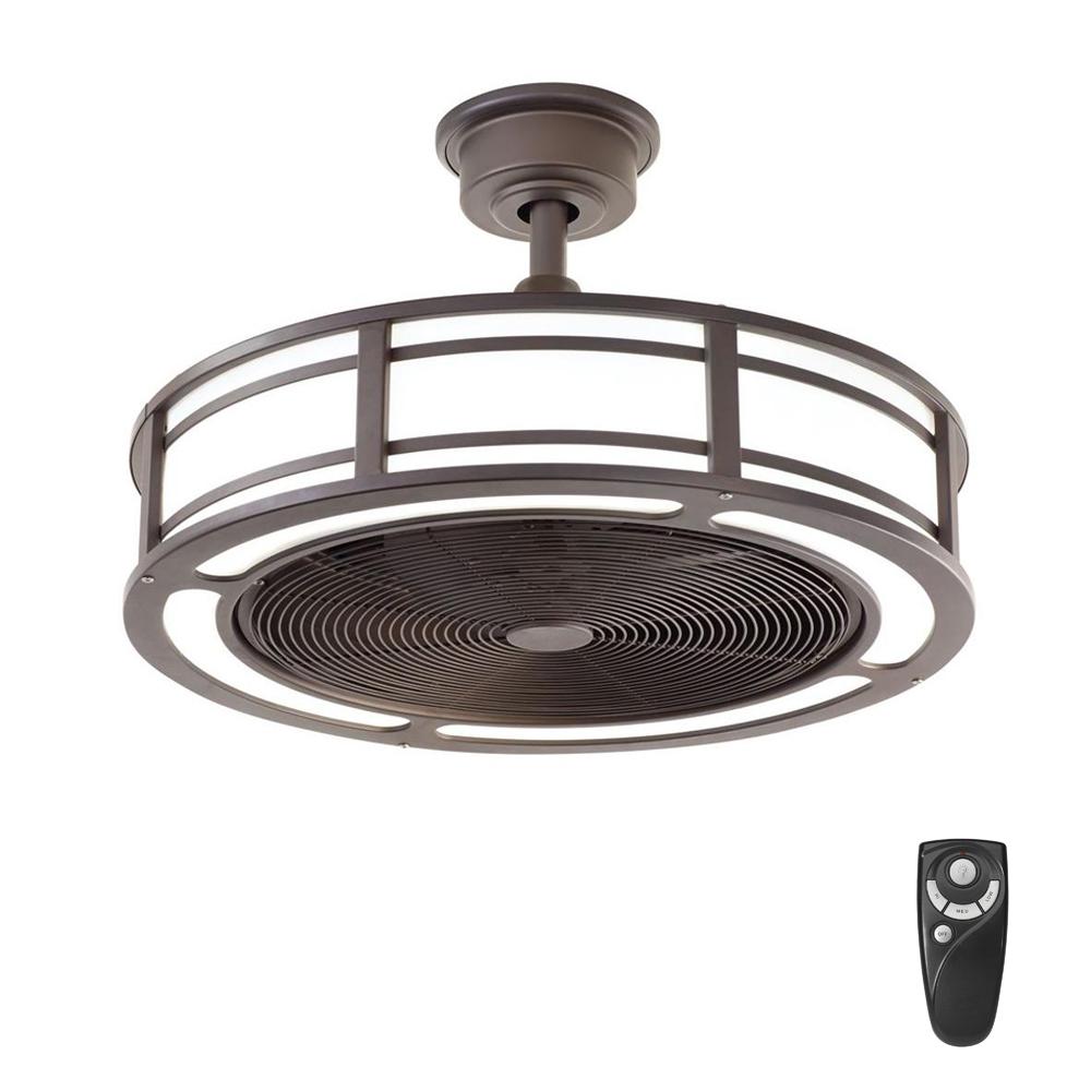 3 Blades Industrial Integrated Ceiling Fans With Lights