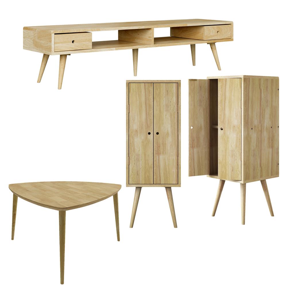 Handy Living Freemont 4 Piece Solid Wood Table Set With Two Vertical Chests Triangular Cocktail And Tv Stand In Natural A171519 The Home Depot - Solid Wood Coffee Table Chest Handy Living Freemont 4 Piece Solid Wood Table Set With Two Vertical Chests Triangular Cocktail And Tv Stand In Natural A171519 The Home Depot - Solid Wood Coffee Table Chest