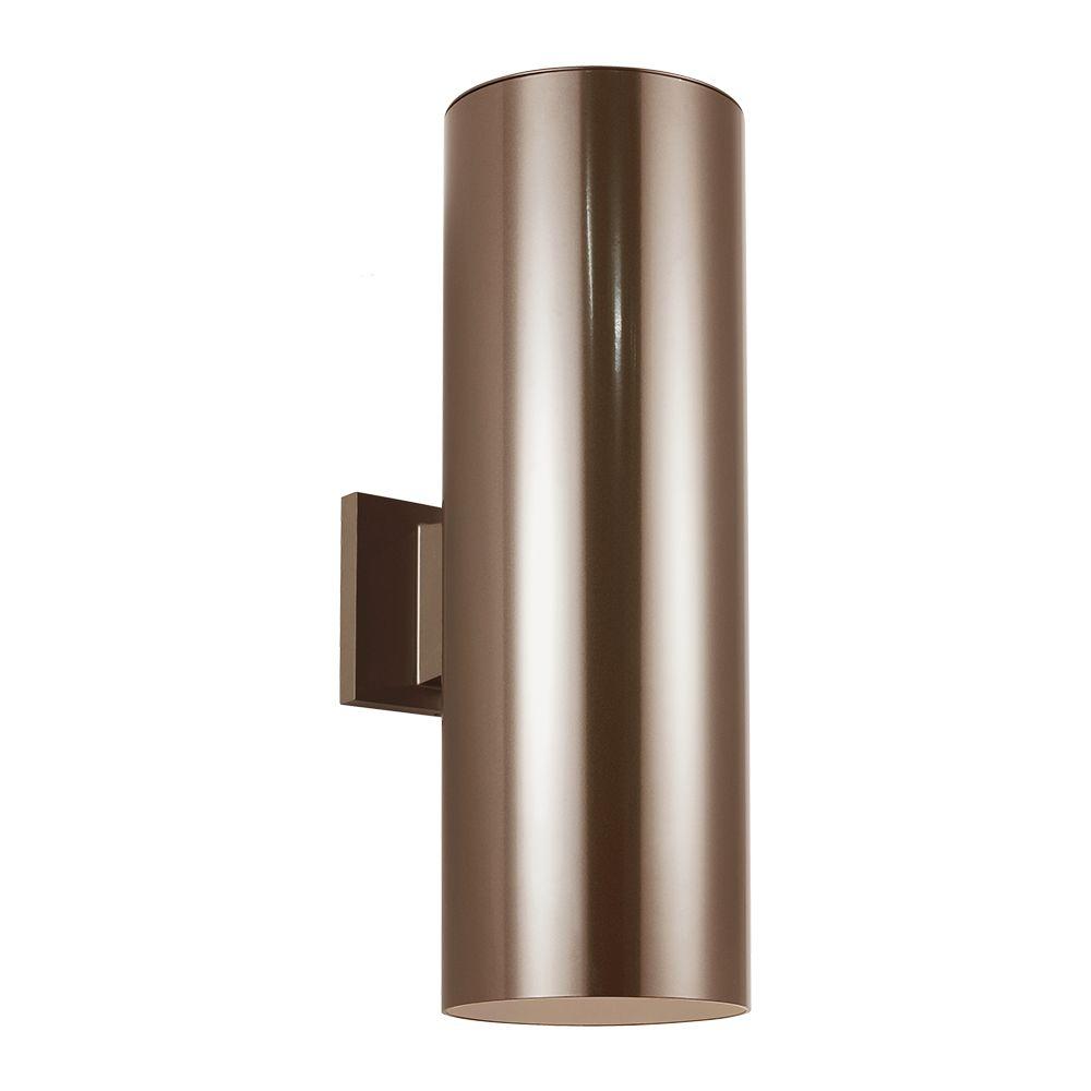 Cylinder Lights Bronze Outdoor Wall Mounted Lighting Outdoor Cylinder