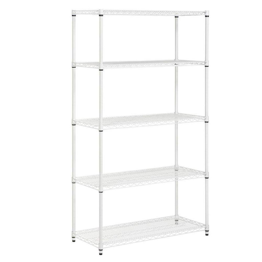 HoneyCanDo 5Tier Heavy Duty Adjustable Shelving Unit, WhiteSHF