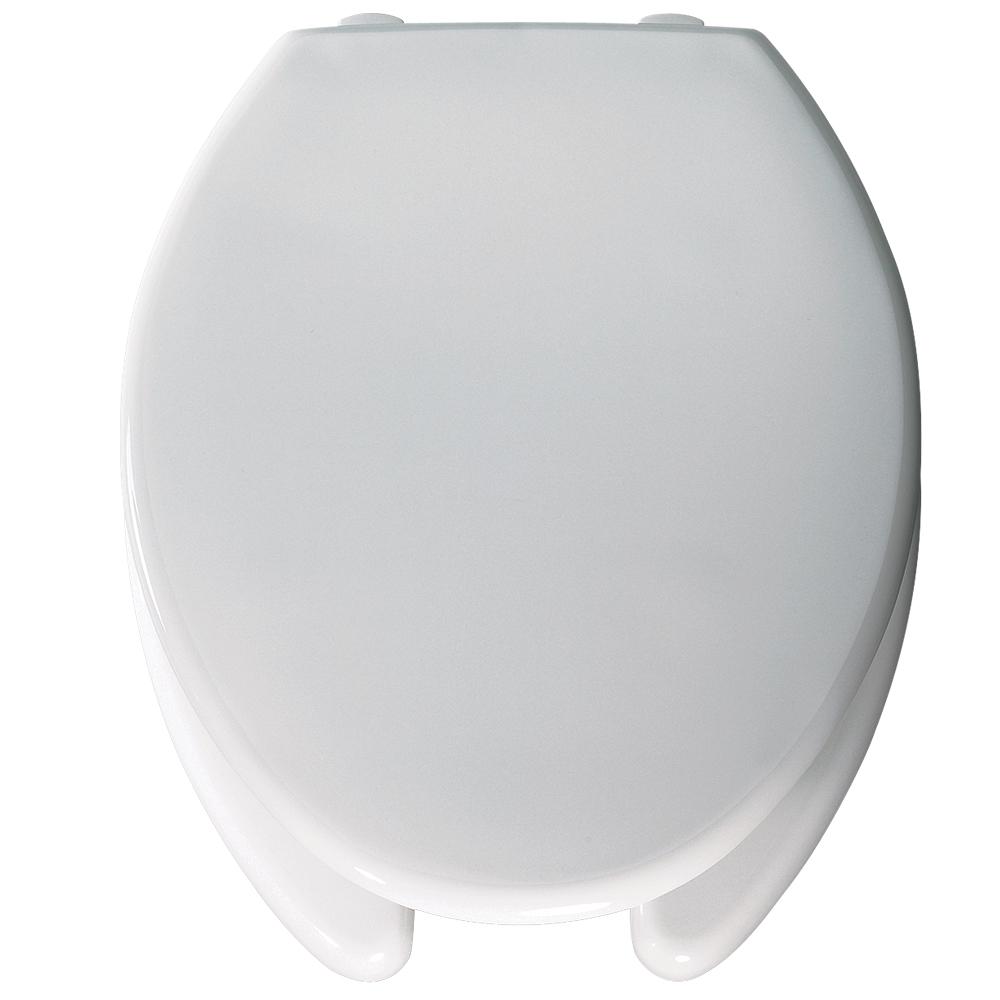 BEMIS Lift Elongated Open Front Toilet Seat in White3L2150T 000 The
