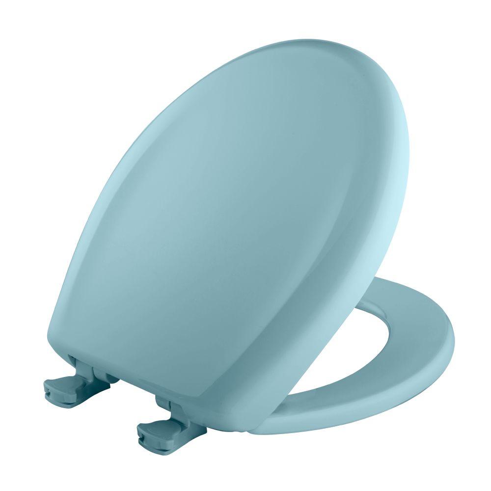 BEMIS Round Closed Front Toilet Seat in Dresden Blue-200SLOWT 464 - The