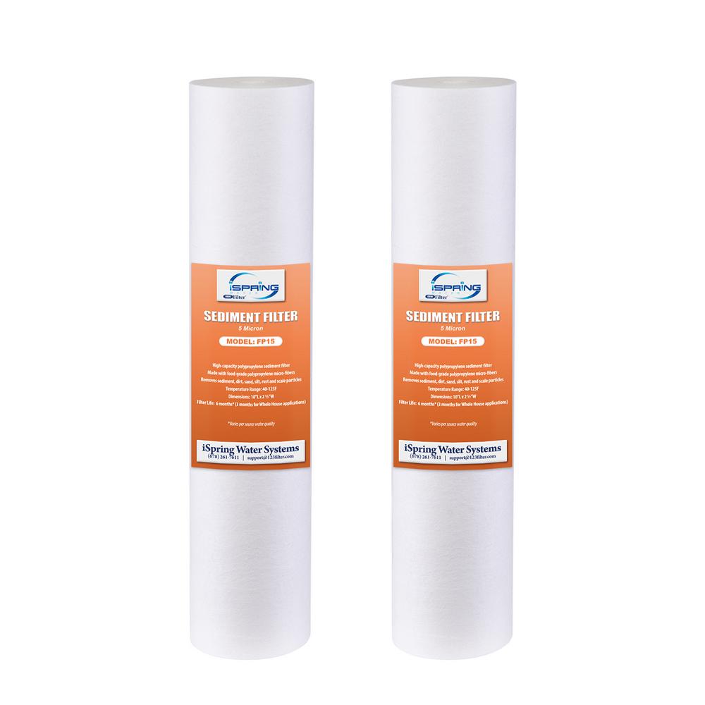 ISPRING 5Micron Sediment Water Filter Replacement Cartridge (2Pack