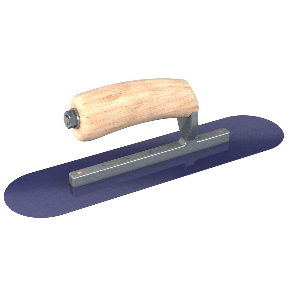 Kraft Tool Kraft CFE295BK 20 by 5 Elite Series Five Star Blue Steel Pool Trowel on a Short 11-5//8 Shank with Cork Handle 1per Pack