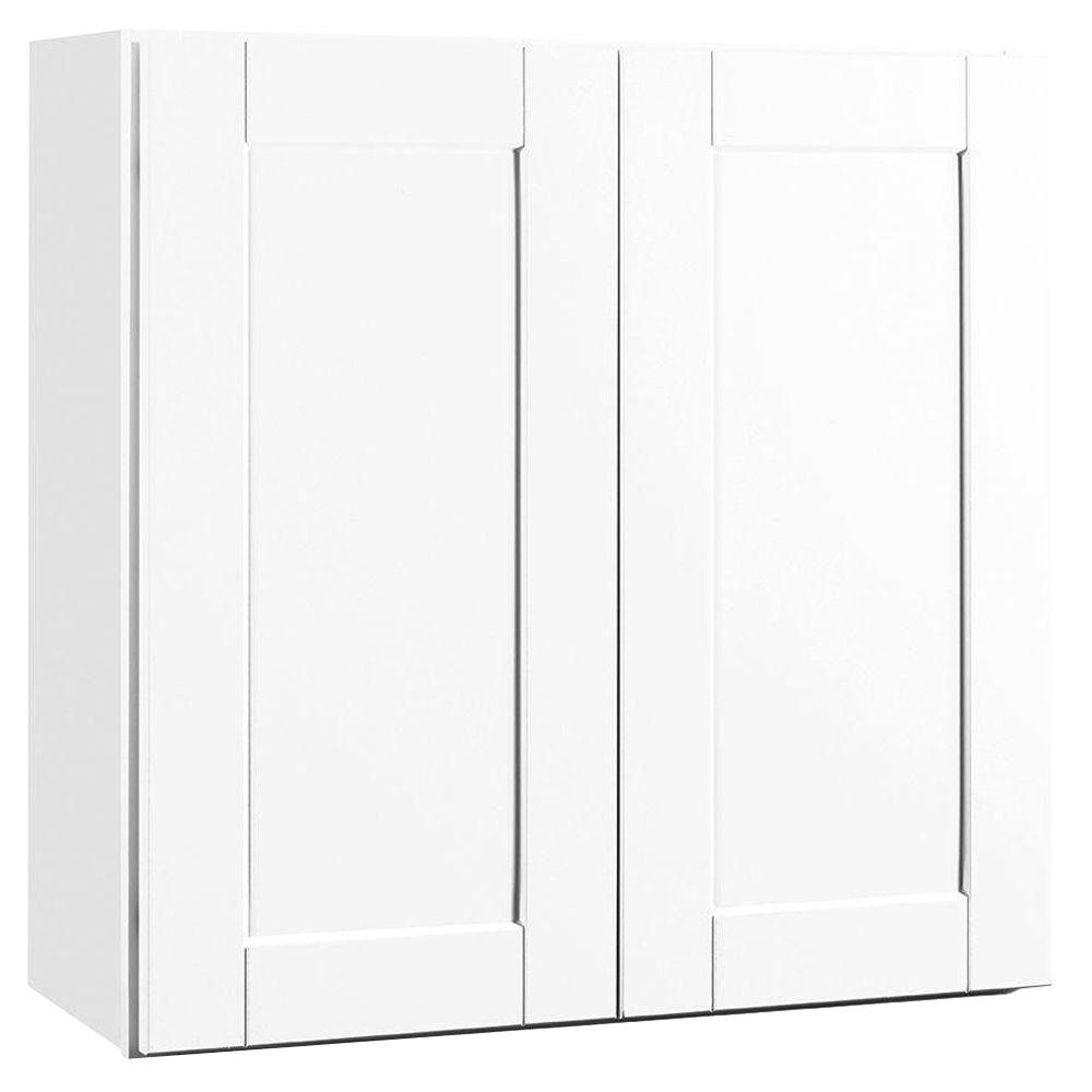 Wall Kitchen Cabinets The Home Depot Shaker Assembled 30x30x12 In Wall Kitchen Cabinet Satin White