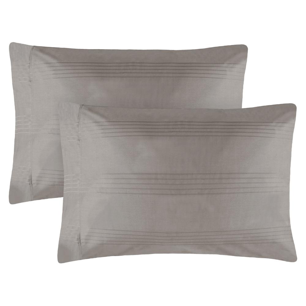 Standard Platinum 400 Thread Count Cotton Rich Pillowcase Set Jean Pierre Premium King 2 Piece Charcoal 420 Thread Count 100 Cotton