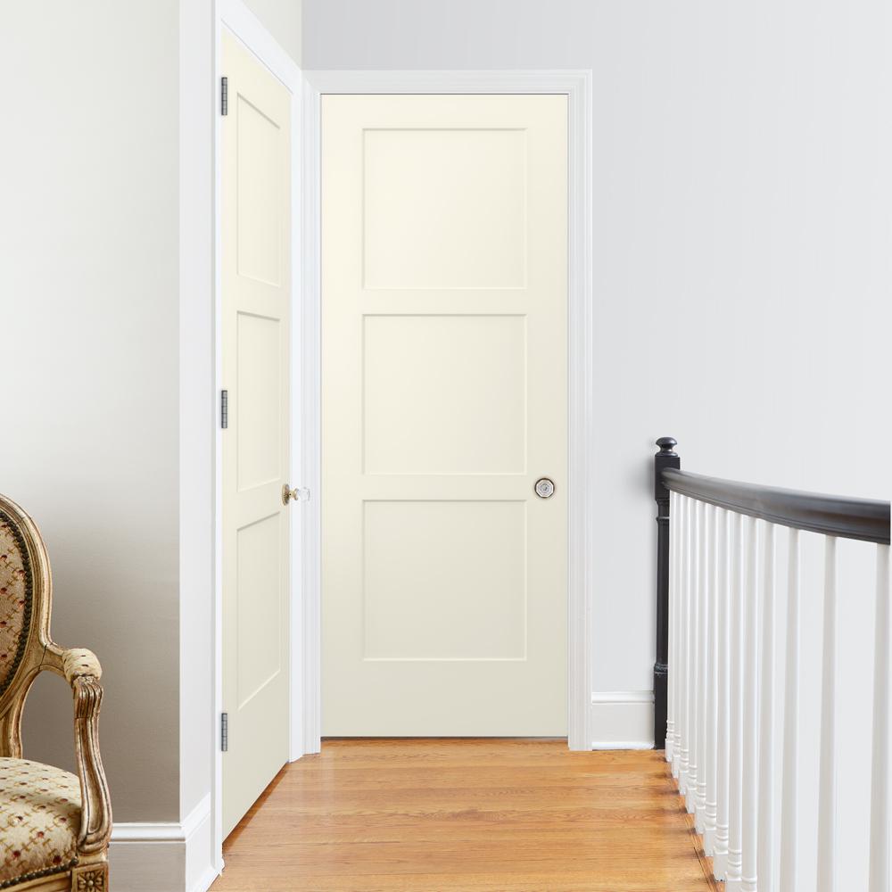 Jeld Wen 32 In X 80 In Birkdale Vanilla Paint Smooth Hollow Core