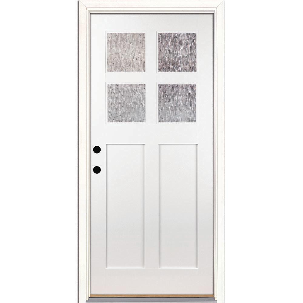 Feather River Doors 37 5 In X 81 625 In 4 Lite Cord Craftsman