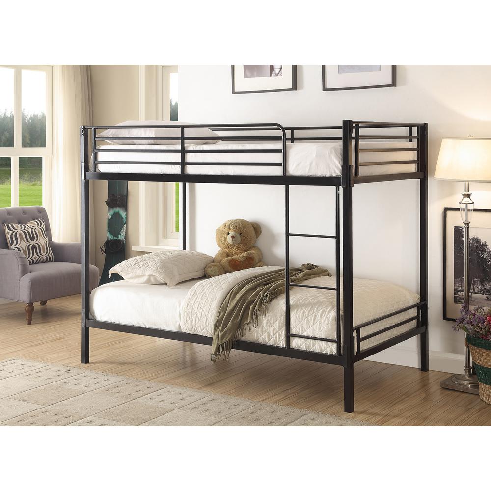4D Concepts Boltzero Twin Over Twin Metal Kids Bunk Bed-159388 - The ...