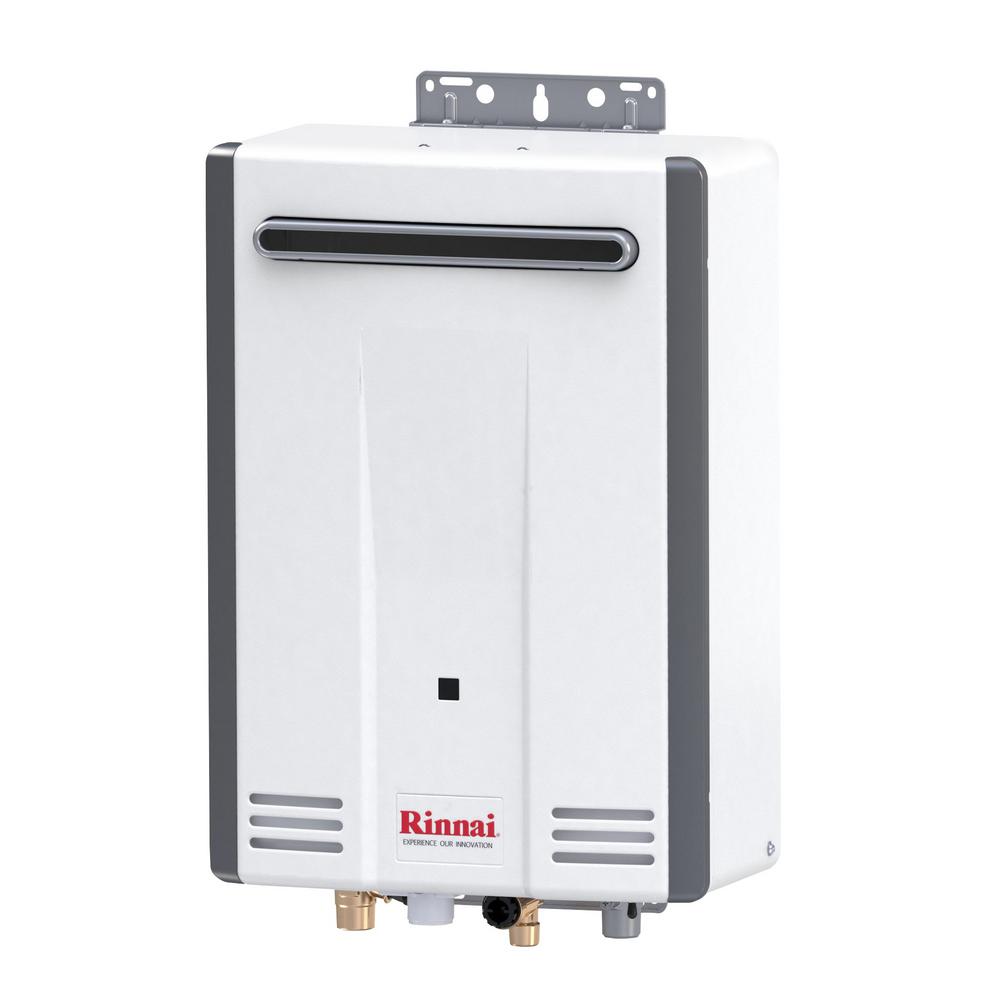 rinnai tankless water heater (residential, exterior, max btu 120,000