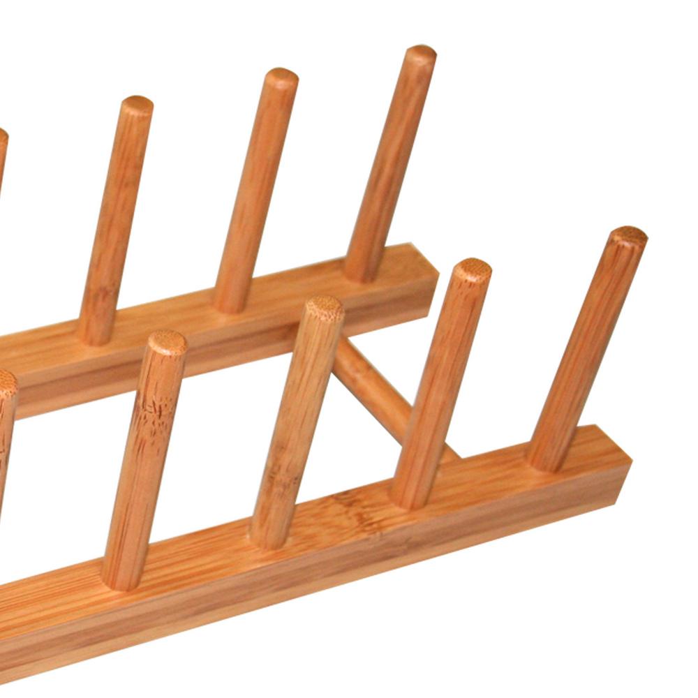 Home Basics Bamboo Dish Rack DR01036 The Home Depot