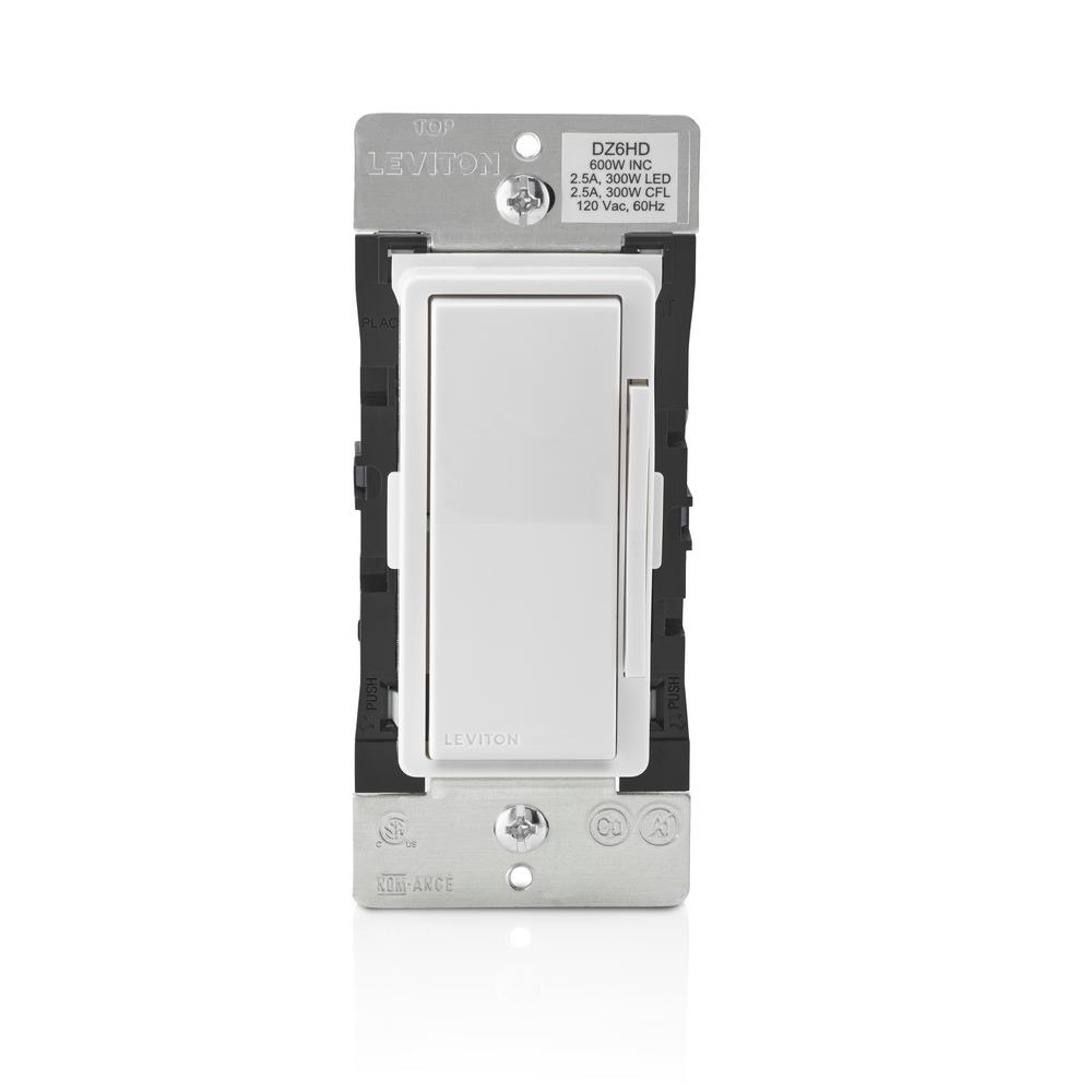 Leviton Decora Smart with Z-Wave Technology 600-Watt Dimmer, White/Light Almond by Leviton