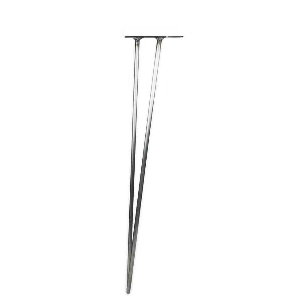 Heavy Duty 1 2 In Dia 40 In Raw Steel 2 Rod Hairpin Leg Diy Hl