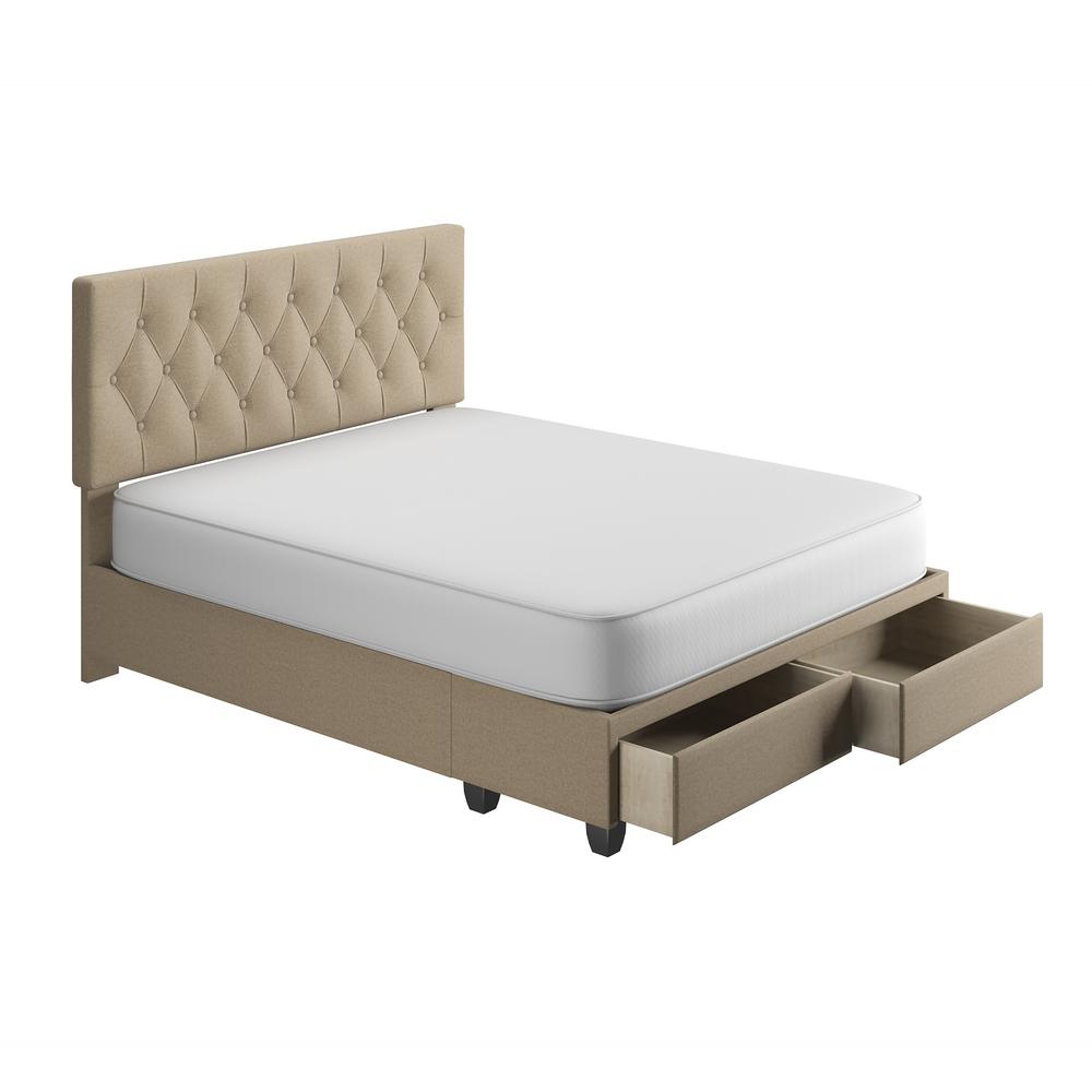 Rest Rite Everleigh Creme With Storage Drawers Upholstered Queen Platform Bed Frame Slwh922qn The Home Depot - Queen Platform Bed With Headboard And Storage Rest Rite Everleigh Creme With Storage Drawers Upholstered Queen Platform Bed Frame Slwh922qn The Home Depot - Queen Platform Bed With Headboard And Storage