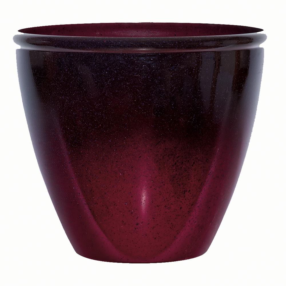 Suncast Seneca 16 in. Premium Glaze Resin Planter (Pack of 2)1606RP32