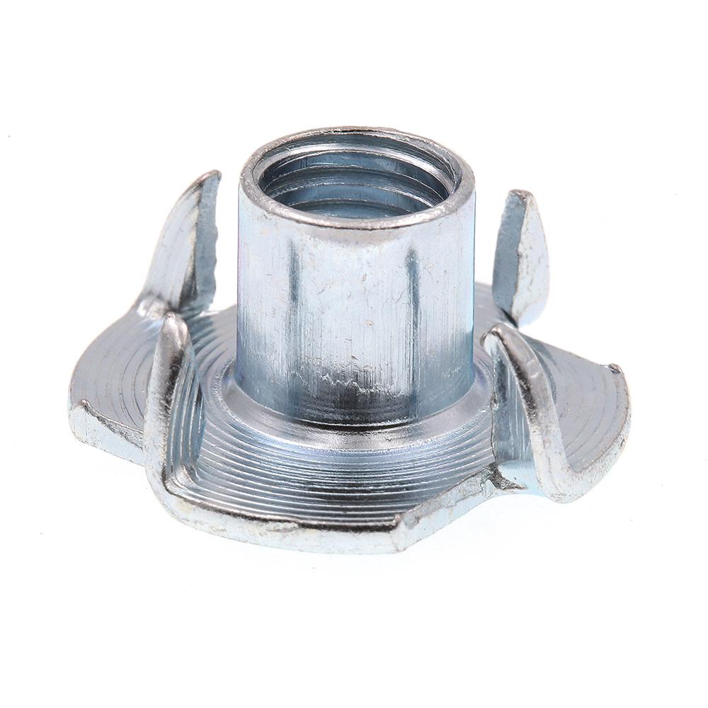 5//16/"-18 x 5//16/" Coarse Thread Tee Nut 3 Prong Zinc Plated