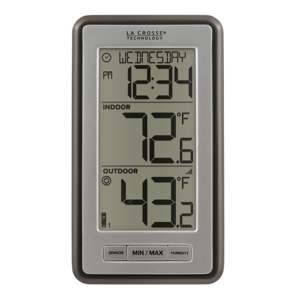 La Crosse Technology Wireless Thermometer with TimeWS9160UITCBP