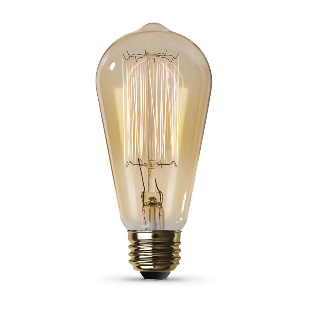 Feit Electric LEDThe Original Vintage T14 Amber Glass Bulb Pack of 20