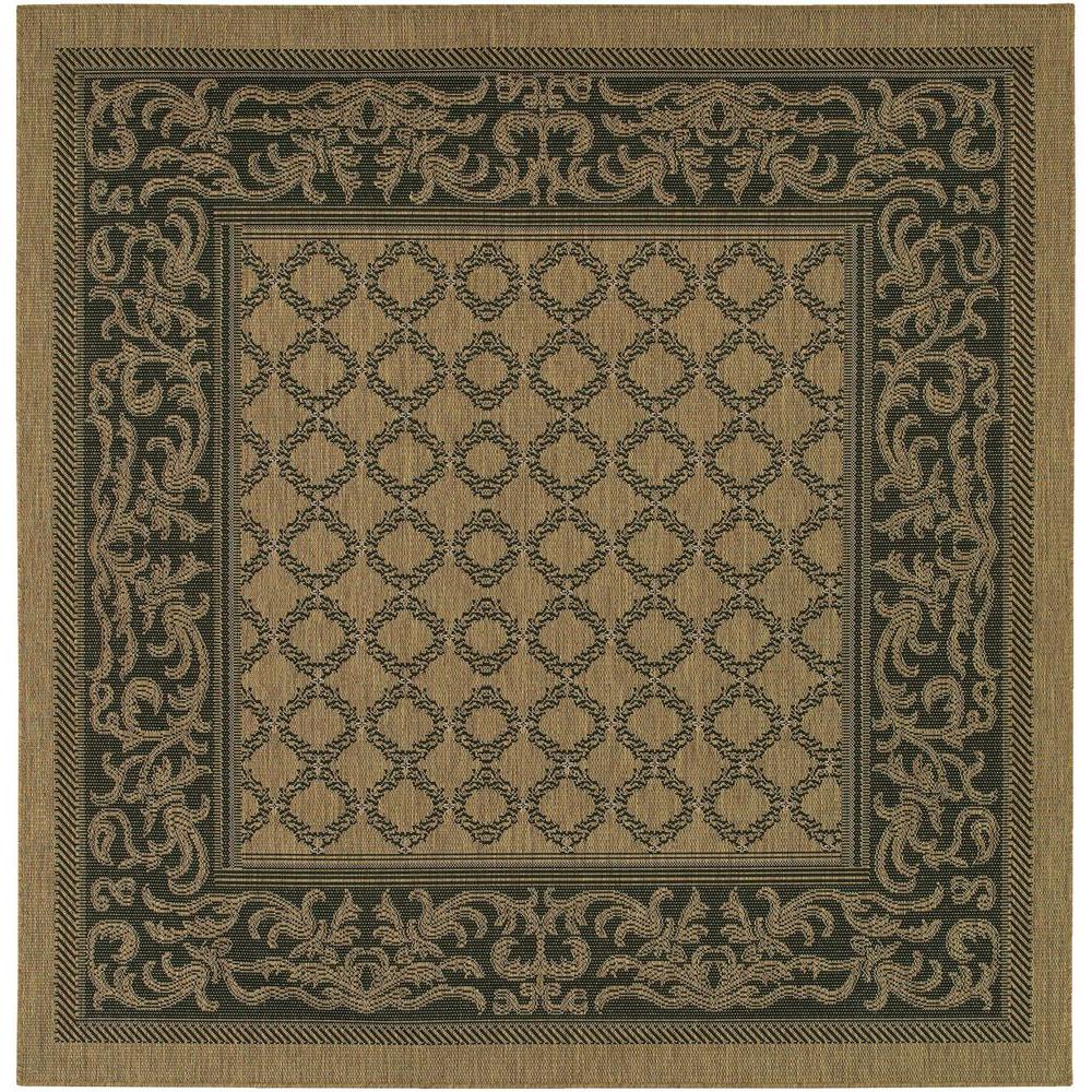 Couristan Recife Garden Lattice Cocoa-Black 8 ft. 6 in. x 8 ft. 6 in ... Couristan Recife Garden Lattice Cocoa-Black 8 ft. 6 in. x 8 ft. 6 in ...
