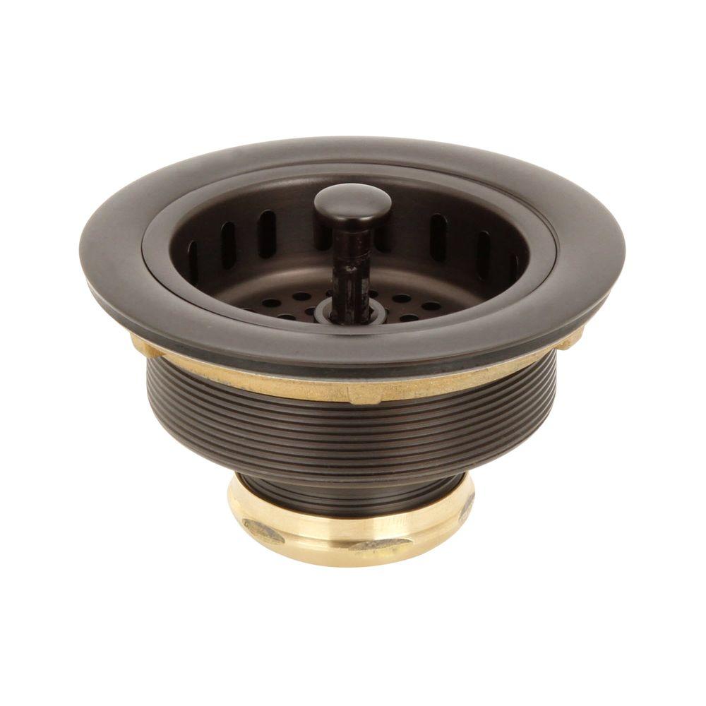Belle Foret 3-1/2 inch Post Basket Strainer in Oil Rubbed Bronze by Belle Foret