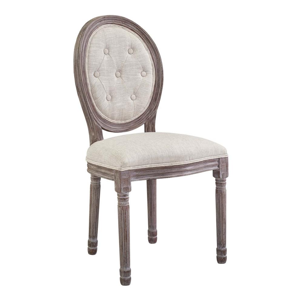 Modway Arise Vintage French Beige Upholstered Fabric Dining Side Modway Arise Vintage French Beige Upholstered Fabric Dining Side Chair