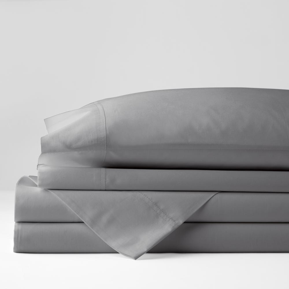 TRIDENT Feather Tales 300TC 100/% Cotton Percale Weave 4 Piece Sheet Set