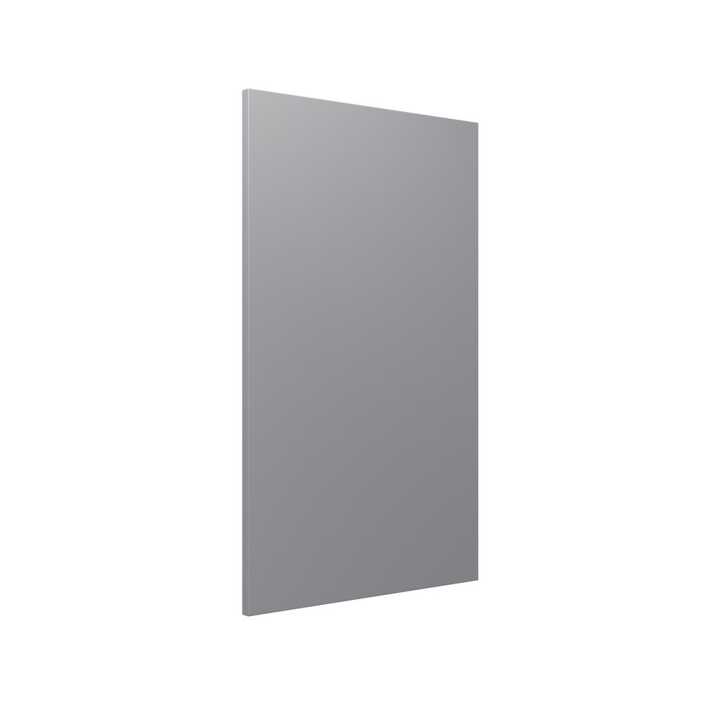 J Collection 0 625 In X 96 In X 36 In Melamine Island Fridge End Panel In Gray Mcp3696 Gs The Home Depot