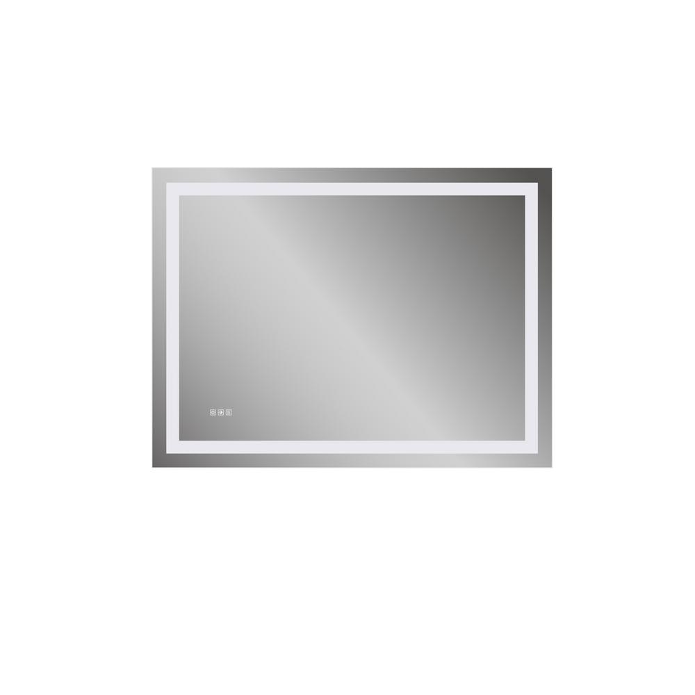 Boyel Living 48 in. x 36 in.LED Lighted Single Frameless Bathroom