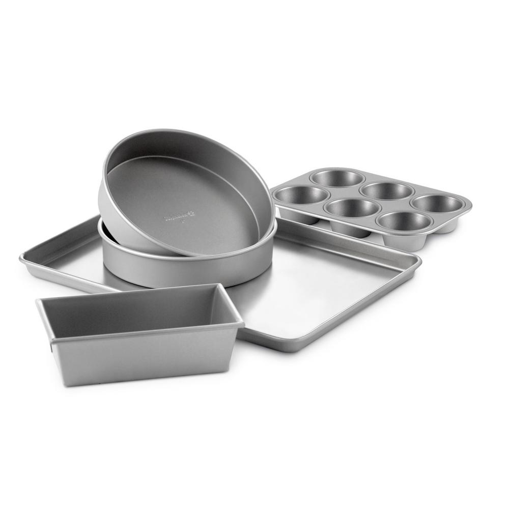 Nordic Ware 3Piece Silver Bakeware Set 43210M The Home Depot