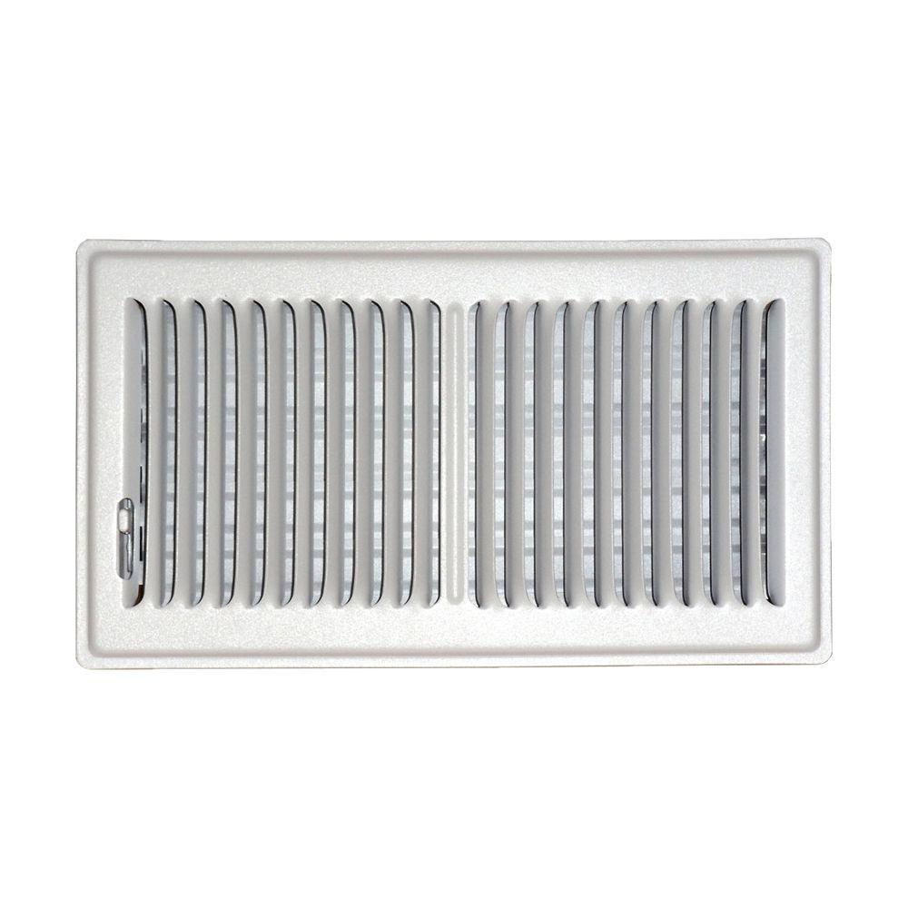 Speedi Grille 6 In X 12 In Floor Vent Register White With 2 Way