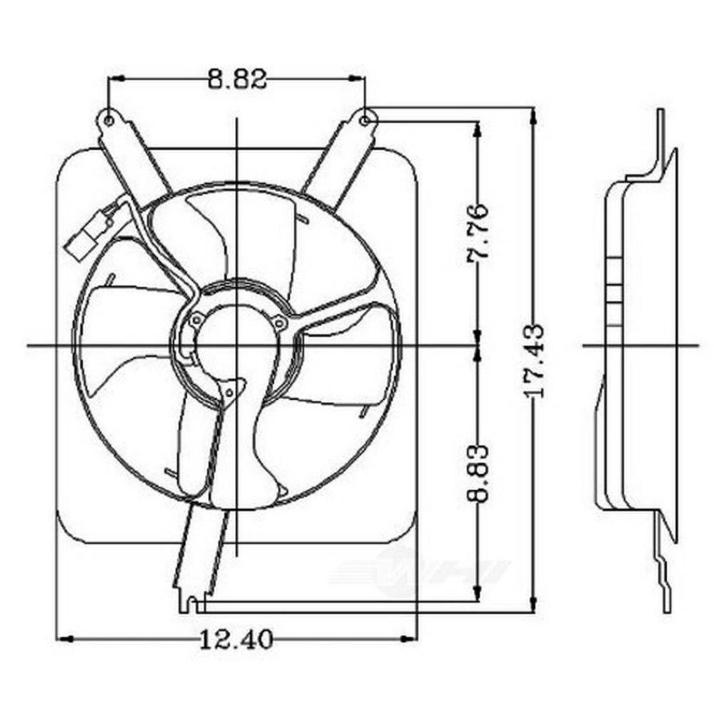 Electric Cooling Fan Assembly2811352 The Home Depot