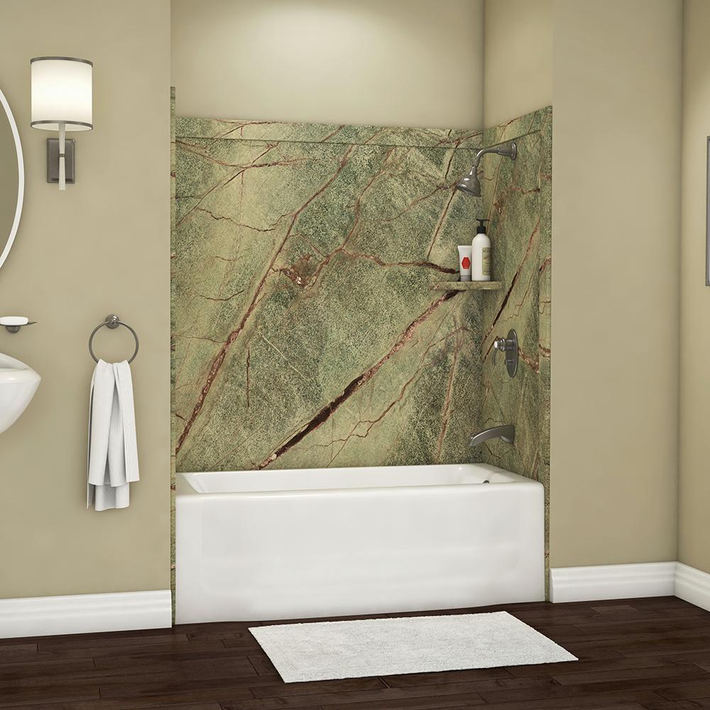 Green Tub Surrounds Bathtubs The Home Depot