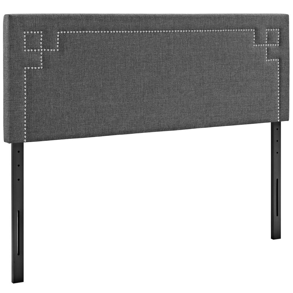 MODWAY Serena Gray Full Steel Headboard MOD5535GRY The Home Depot