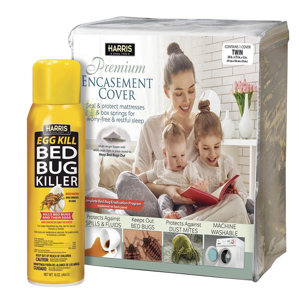 Harris Twin Bed Bug Mattress Cover and Bed Bug Spray Value PackMATT