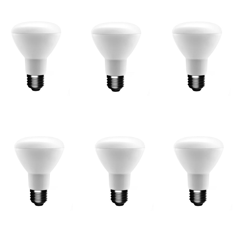 R20 Led Bulbs Light The Home Depot 50 Watt Equivalent R20 Dimmable Led Light Bulb Soft White 6 Pack