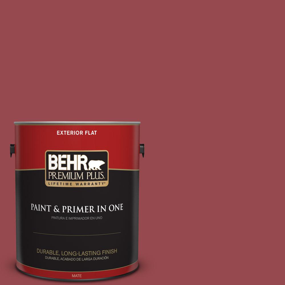 Behr Premium Plus 1 Gal M140 6 Circus Red Flat Exterior Paint And M140 6 Circus Red Flat Exterior Paint And
