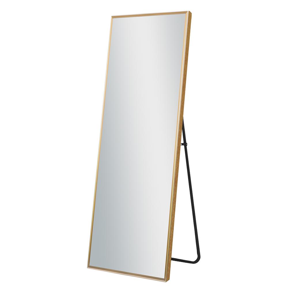 64 In X 21 Modern Rectangle Metal, Modern Rectangular Large Floor Full Length Mirror With Stand