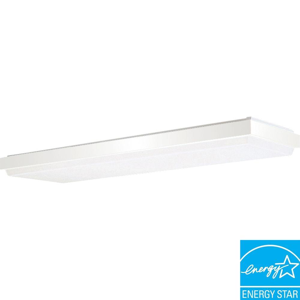 Progress Lighting 4-Light White Fluorescent Fixture by Progress Lighting