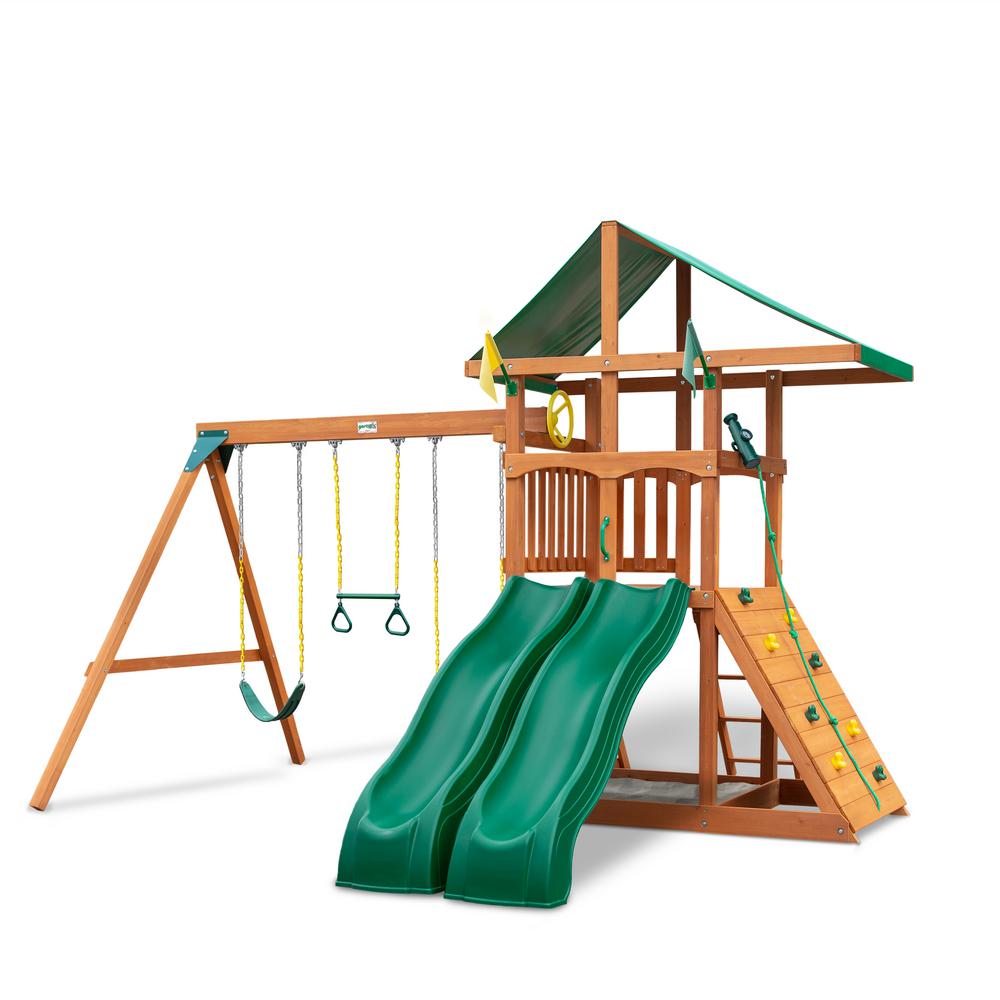 playset rock wall