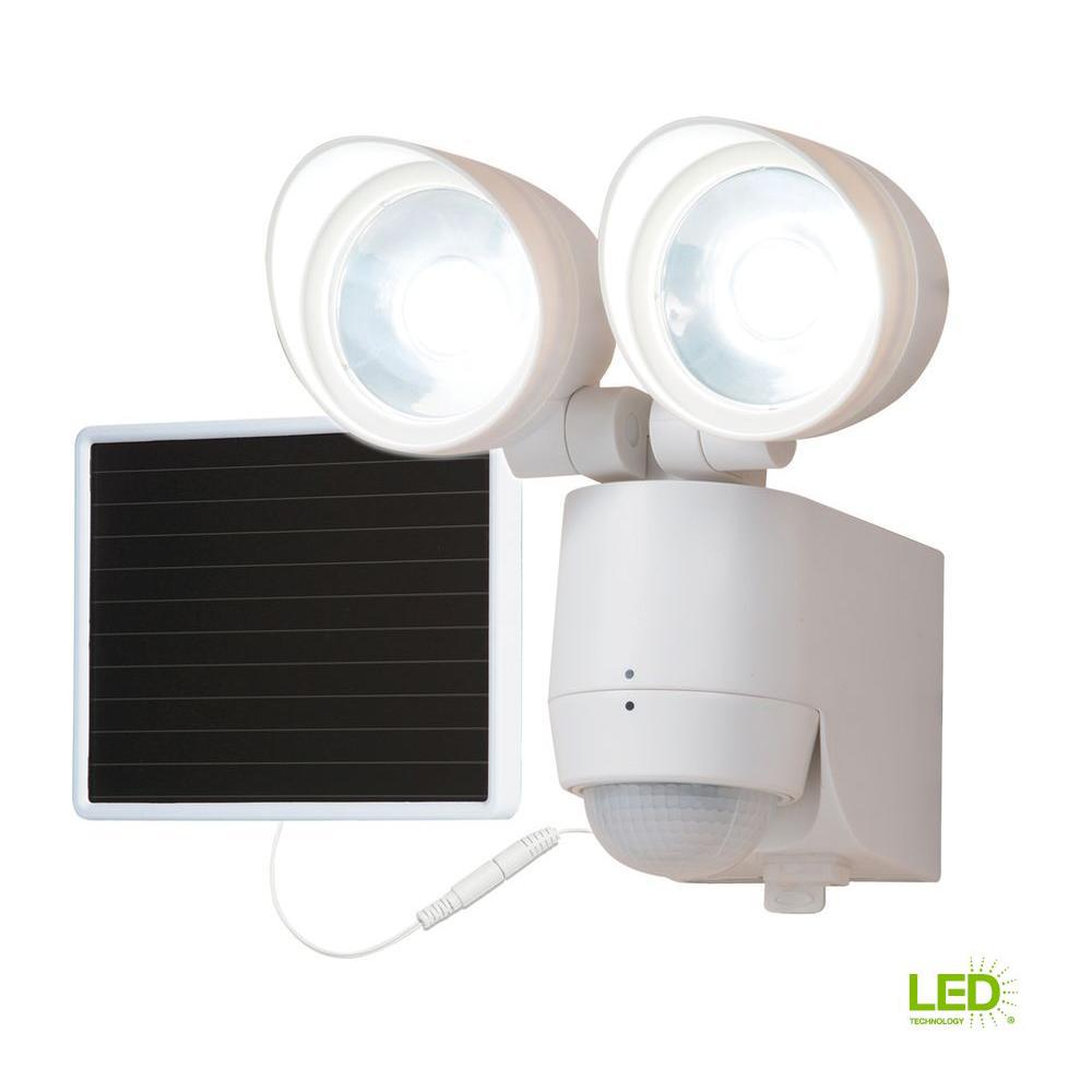 All Pro 130 Degree Motion Activated Sensor Twin Head Solar Powered All Pro 130 Degree Motion Activated Sensor Twin Head Solar Powered Led Light