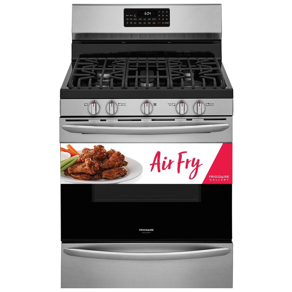FRIGIDAIRE GALLERY 5.0 cu. ft. Gas Range with True Convection Self-Cleaning Oven in Stainless Steel with Air Fry, Smudge-Proof Stainless Steel was $1249.0 now $797.4 (36.0% off)