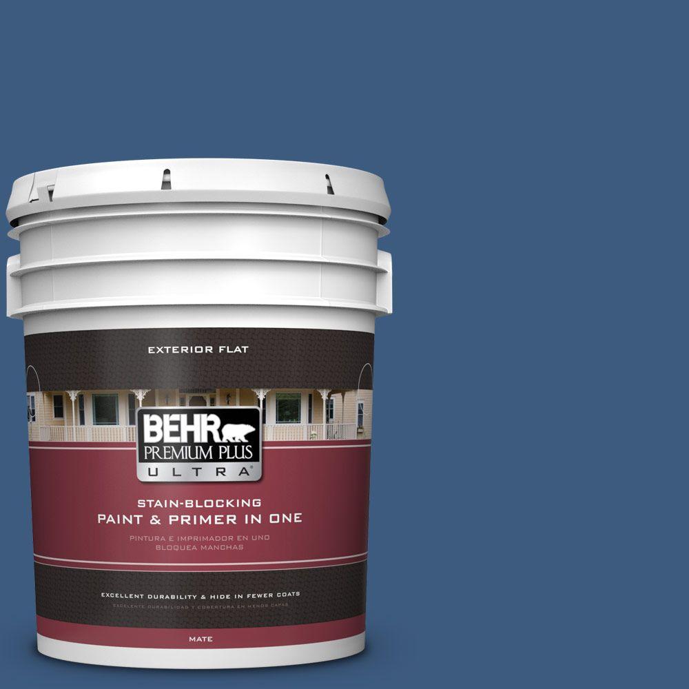 BEHR Premium Plus Ultra 5gal. M5207 Admiral Blue Flat