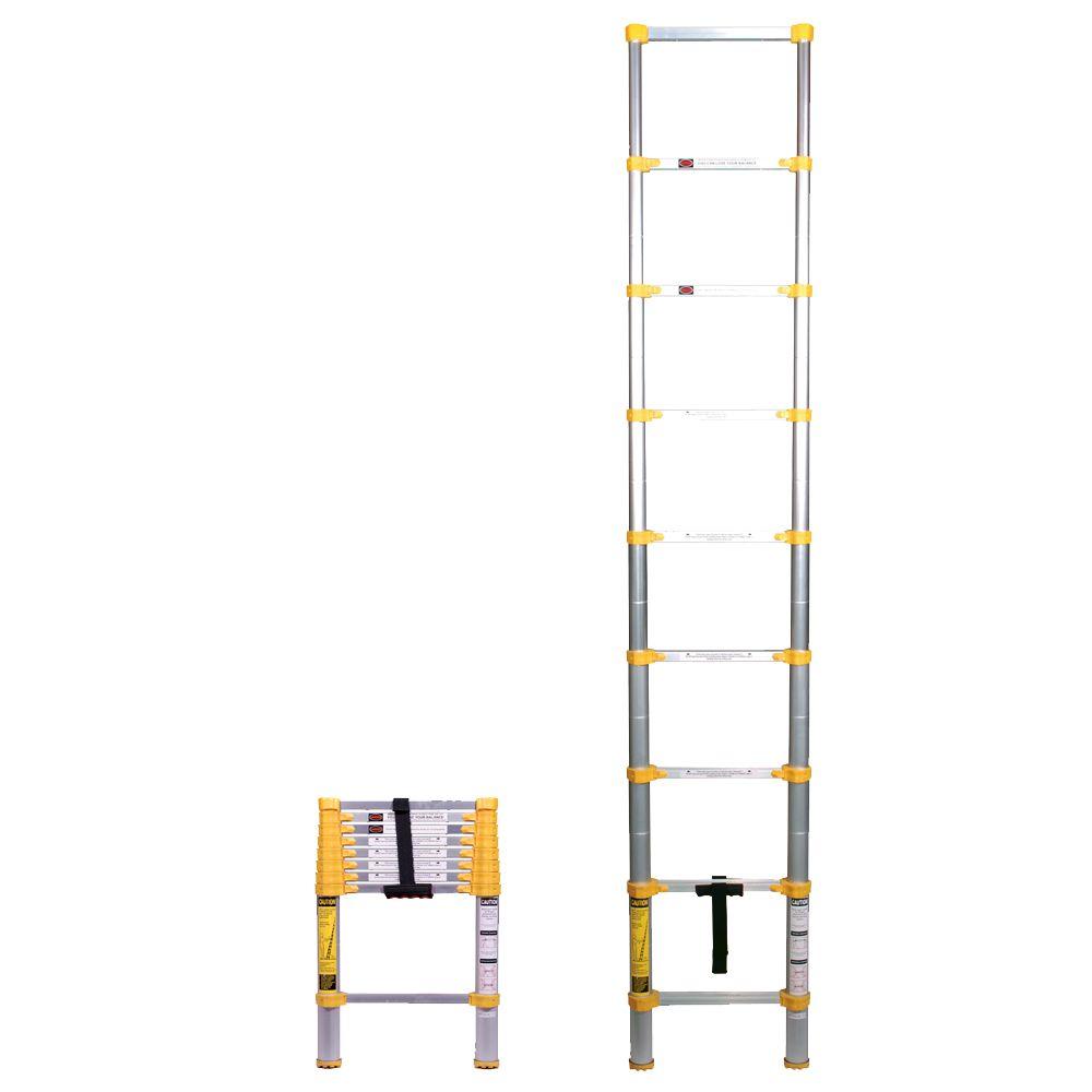 Xtend And Climb 85 Ft Telescoping Aluminum Extension Ladder With 225 Lbs Load Capacity Type 