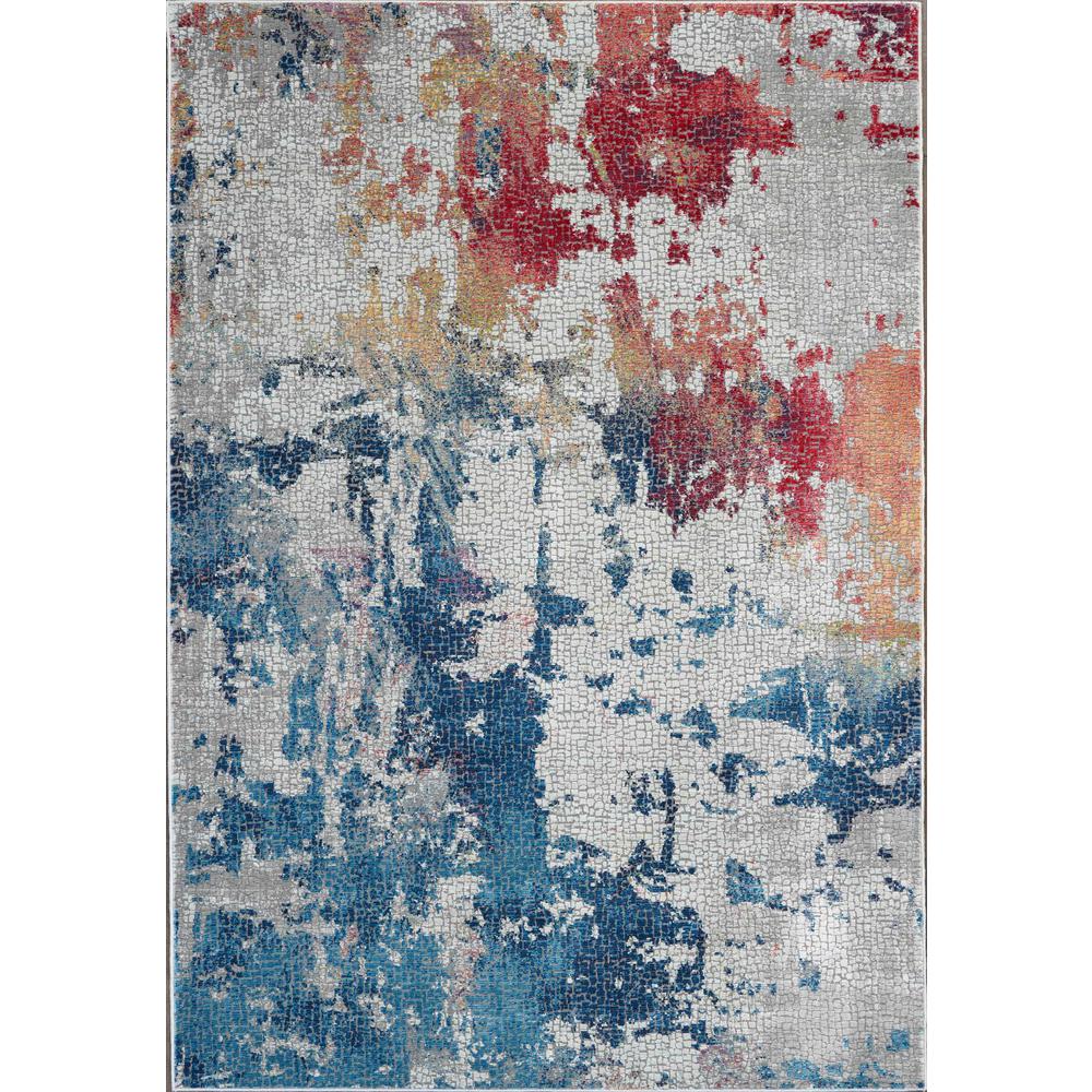 Nourison Global Vintage Multicolor 5 ft. x 8 ft. Abstract Area Rug